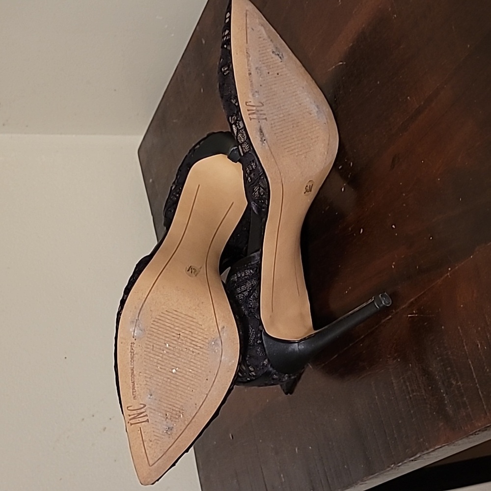 International Concept Black Lace stilettos - Picture 7 of 8